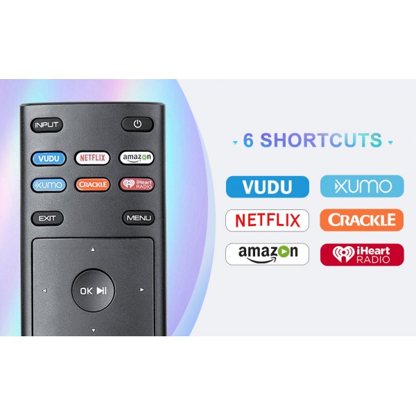 Angrox Universal Remote Control XRT136 for VizioSmartTVRemote All