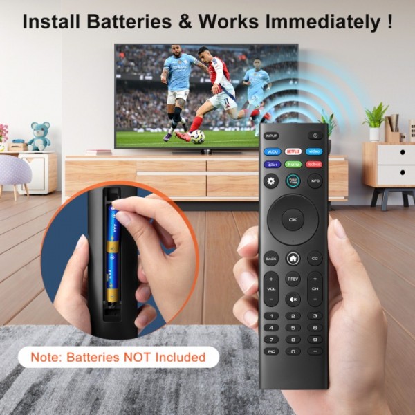 Angrox for VIZIO-Smart-TV-Remote-Replacement,Universal control XRT140 for VIZIO All LED LCD HD 4K UHD HDR Smart TVs