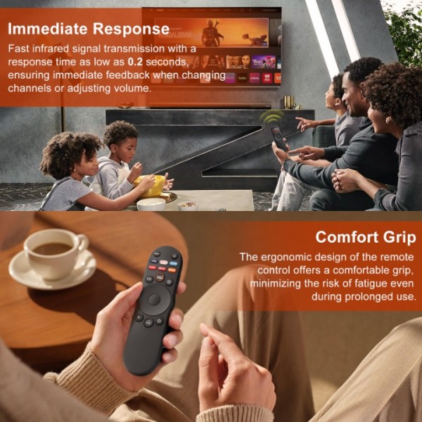 Angrox XRT270 Universal Replacement Remote for VIZIO Smart TV