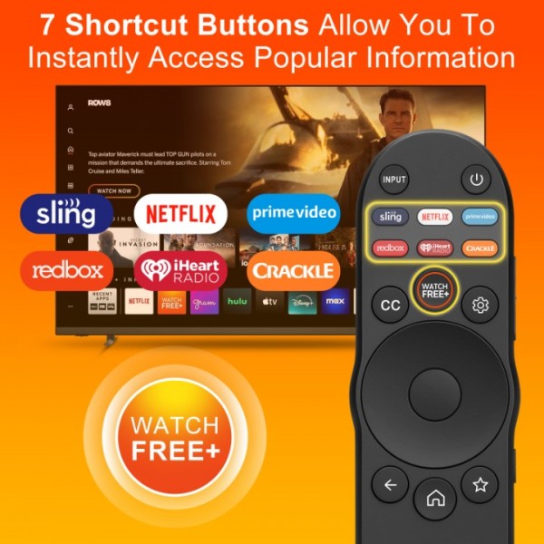 Angrox XRT270 Universal Replacement Remote for VIZIO Smart TV